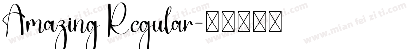 Amazing Regular字体转换